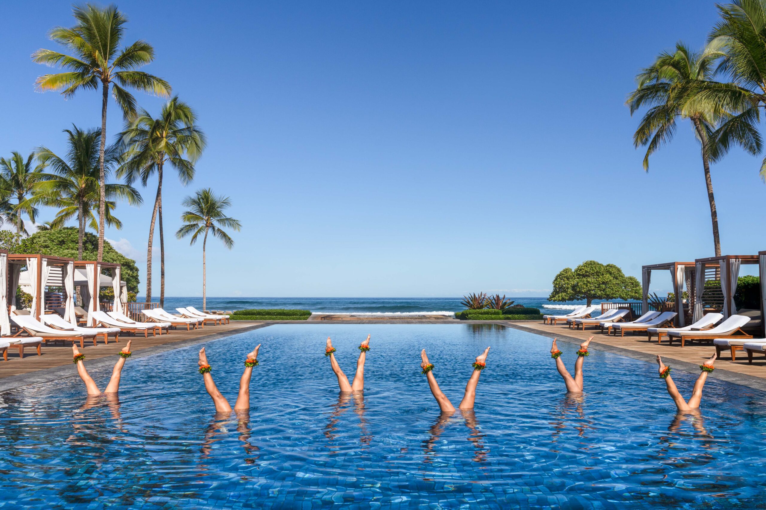 Aqualillies Synchronized Swimmers Hawaii Photoshoot Gray Malin